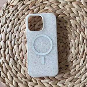 Glittery White iPhone 16 Pro Max Case